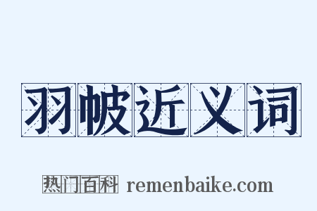 羽帔近义词是什么意思的图片